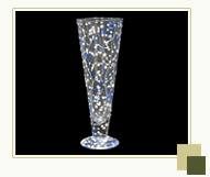 Handpainted Glass Flower vase- Festive Mood