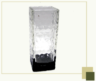 Tall Dimple Glass Votive